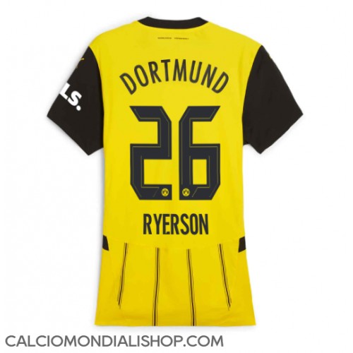 Maglie da calcio Borussia Dortmund Julian Ryerson #26 Prima Maglia Femminile 2024-25 Manica Corta